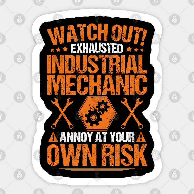 Industrial Mechanic/Industrial Technician/Gift Sticker by Krautshirts